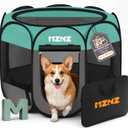 Dog Cat Small Animal Puppy Playpen Crate, Medium, Blue