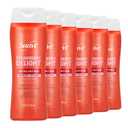 Suave Strawberry Delight Exfoliating Body Wash & Scrub with Glycerin & Vitamin E, Sulfate-Free Hydrating Cleanser for Soft, Smooth Skin, 18 FL OZ Pack of 6