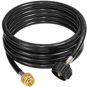 DOZYANT 15 Feet Propane Adapter Hose 1 lb to 20 lb Converter Replacement for QCC1 / Type1 Tank Connects 1 LB Bulk Portable Appliance to 20 lb Propane Tank