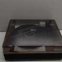 LP&No.1 Vinyl Record Player with Built-in Speakers, Vinyl Turntable with Magnetic Cartridge, Wireless, USB Recording and Playback, BT Out, Aux-in, Headphone Output, Auto Off, AT-3600L, 2-Speed Player (Wood Walnut Brown)