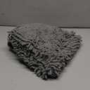OLANLY Toilet Rugs U-Shaped 24x20, Extra Soft Absorbent Chenille Contour Bathroom Rugs for Toilet, Dry Quickly, Machine Washable, Non-Slip Bath Mat, Grey