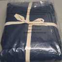 LANE LINEN 100% Cotton Twin Sheet Set  Pre-Washed Cooling Sheets in Soft Percale Weave for Restful Sleep, Fade Resistant Everyday Comfort, Fully Elasticized 15 Deep Pocket, No Pill  Estate Blue