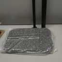 GENDLTHIJ C Shaped End Table for Couch Sofa, 360° Swivel Height Adjustable TV Tray for Small Spaces, Livingroom Bedroom College Dorm Hospital (Black)