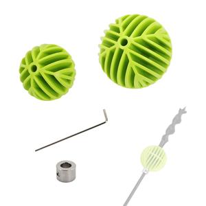 Flex Bit Placement Tool & Bumper Ball Guide Kit for 3/16" Shank Drill Bits - Includes 1-3/4" & 2-5/16" Guides for Cable Installation