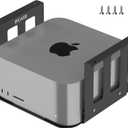 IFCASE Aluminum Under Desk Mount for Mac Studio M4 M3 M2 M1 Max, Ultra with Anti-Scratch Pad (Black)