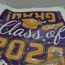 1 Set Graduation Paper Door Hangers, Colorful Cap & Gown Printed Decor with You Did It Design, Perfect for Grad Party Decor & Party Favors (Purple 1set)
