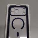 Miracase Magnetic for iPhone 17 Pro Case 6.3" [Compatible with MagSafe] Full-Body Phone Case with Built-in Glass Screen Protector & Camera Control,Drop Proof iPhone 17 Pro Cover, Dark Blue