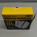 Navona 30Ft x 1 Inch Hook and Loop Strips with Adhesive  2 Rolls Heavy Duty Hook and Loop Tape with Backing for Home, Office, School, and Crafting Projects, White