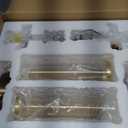 15" Knurled Bronze Hardwired Wall Sconces Set of 2, Bathroom Vanity Light Fixtures with Clear Glass Tube, Modern Lamp Lighting for Bedroom, Living Room, Hallway, Staircase, Mirror, Kitchen