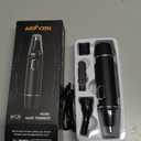 AREYZIN Nose Hair Trimmer for Men,Rechargeable Ear and Nose Trimmer,2026 Professional 2 in 1 Painless Eyebrow & Facial Hair Trimmer with IPX7 Waterproof Dual Edge Blades (Black)