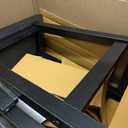 Amazon Basics Solid Wood Saddle-Seat Kitchen Counter Barstool with Footrest, Easy Assembly - 24-Inch Height - Black - Set of 2