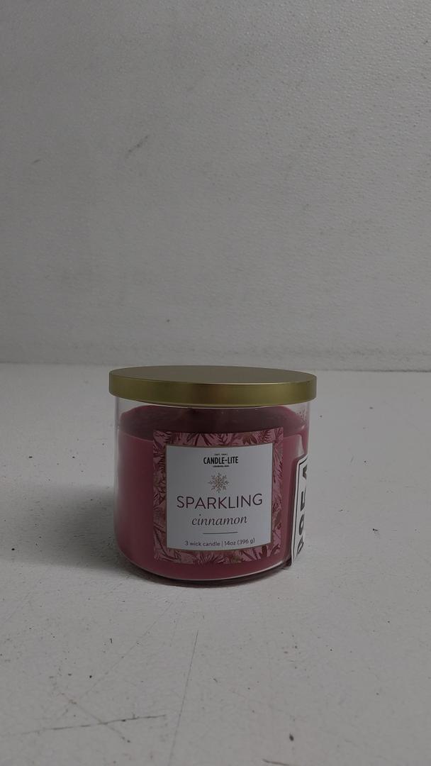 CL 14Ooz 3wick Candle Sparkling Cinnamon