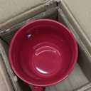 Red Ceramic Soup Bowl with Handle & Lid, 24oz Jumbo Soup Mug - Microwave & Dishwasher Safe Ceramic Ramen Bowl for Soup, Oatmeal, Salad (1 Pack)