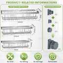 vorona Shower Caddy Hanging, 3 Tier Adjustable Rustproof Shower Organizer Hanging, Anti-Slip Buckle, Stainless Steel Shower Racks for Inside Shower with 8 Hooks, Shower Rack Bathroom Accessories