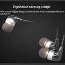 CE10 Noise Isolating in-Ear Stereo Earphones Ceramic Metal Construction HiFi Earphone for Smartphones (Black)