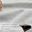 WEST LAKE Chenille Pinch Pleated 95% Blackout Curtain Panels for Bedroom,Silver Grey Triple Weave Textured Heavy Drapes with Microfiber Lining,Vintage Window Treatment,Back Tabs,40" Wx90 L,Pack of 2