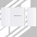ReliThick 100 Pack Adjustable Transparent Book Covers 9.5 x 15 Inches Clear Plastic Waterproof Covers, with Self Adhesive Closure, Protector Against Dust, Wear, Paperback Sleeve for Books