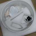 Ceramic Cat Water Fountain - 2.1L/71oz - All-Ceramic Body & Pure Copper Water Spout - Non-Toxic - Automatic Pet Drinking Fountain Indoor with Ultra-Quiet Pump, and 3Pcs Filter & Sponge (White)