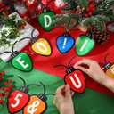Kosiz 116 Pcs DIY Letter Custom Banner Customizable Banner Kit Merry Christmas Letter Garland Including 111 Letters Numbers 3 Rope 2 Threading Device for Christmas Holiday Party Home Classroom Decor