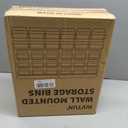 Wall Mounted Storage Bins Parts Rack 4 Colors Garage Plastic Shop Tool Organizer, ABS Plastic Garage Rack, Screw Storage 30 Bins