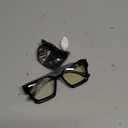 livho Oversized Blue Light Blocking Glasses for Woman and Men - Rectangle Fashion Glasses for Computer, Chic Preppy Frame (All Black)