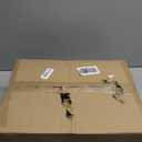 Gold Chandeliers for Dining Room, 4-Light Glass Drum Chandelier Foyer Lighting Fixtures Modern Kitchen Island Pendant Light Over Table for Entryway Hallway Laundry Room Bedroom Bathroom