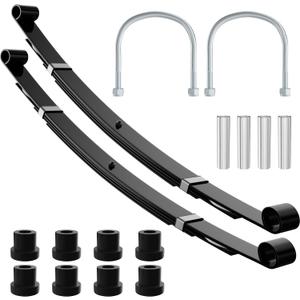 Club Car Precedent Rear Leaf Spring Kit, Golf Cart Rear Leaf Spring Kit Suitable for Club Car Precedent/Tempo/Onward Golf Cart, OEM#: 1015583, 102506401, 1012180 (4-Leaf)