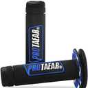 7/8" Universal Motorcycle Grips for Dirt Pit Bike, Rubber Anti-Slip Handlebar Grips One Pair 22mm (Blue)