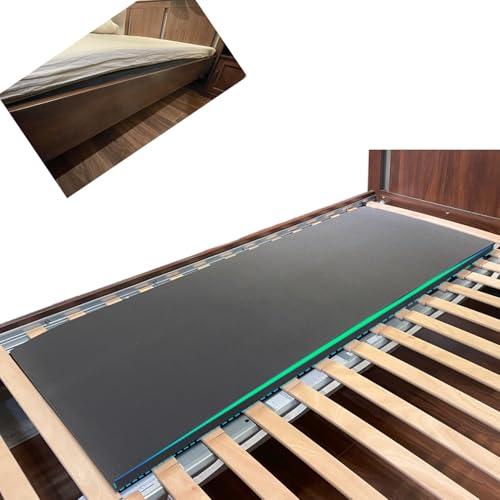 50D High-Density Sponge Sagging Mattress Support – 2” Thick Black Bed Board for Under Mattress, Firm Support Pad to Fix Sagging & Sinking Beds (1”-2” Deep), Extends Mattress Life, 60” x 24” x 2”