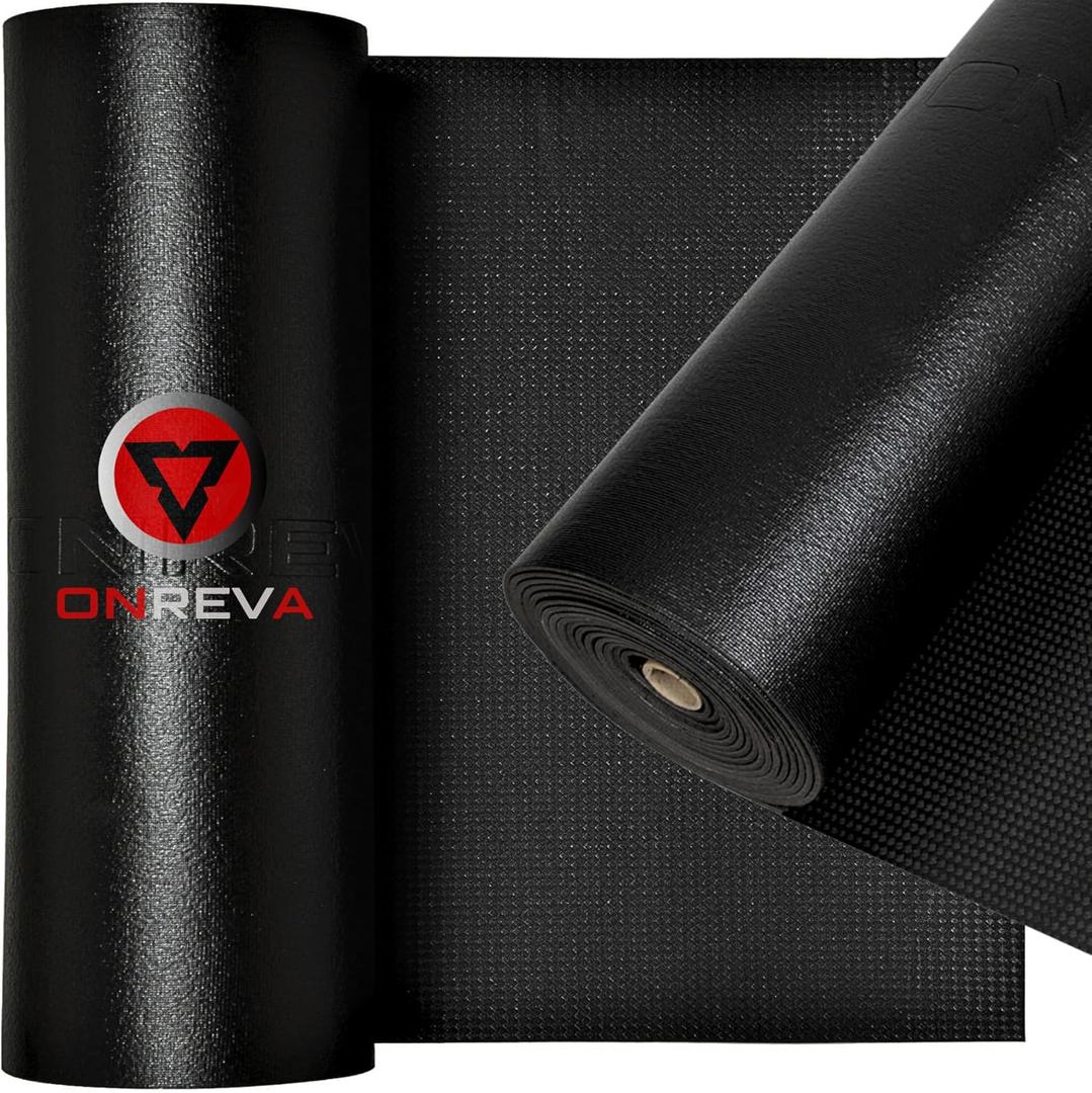 ONREVA Tool Box Liner 16 inch wide x 6 ft Large, Thick Heavy Duty Toolbox Drawer Liners, Rolling Tool Chest Foam Mat, Shelf Rubber Mat, Black Non-slip Organizer Pad for Cabinet, Workbench