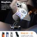 TORRAS Magnetic Shockproof for iPhone 15 Pro Case, [Military-Grade Drop Tested][Compatible with MagSafe] Clear Hard PC Back with Silicone Slim Protective Cover Anti-Fingerprint, Clear