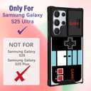 Funermei for Samsung Galaxy S25 Ultra Case - Women Girls Cute Phone Cover Pretty Aesthetic Girly Game Unique Funny Design with Camera Cover Ring Stand Funda for Samsung S25 Ultra Case