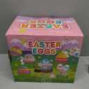 [ 6 Surprise Golden Eggs ] 100 Pack Prefilled Easter Eggs with Assorted Toys Inside, 100 Plastic Easter Eggs Fillers with Toys, Pre-filled Easter Egg Hunt Stuffed, Easter Basket Stuffers