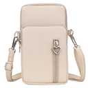 JANKS Small Crossbody Bags for Women Leather Mini Cell Phone Purses with Crossbody Strap Phone Wallet Shoulder Bag Handbag Arm Bag