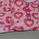 Multitrust Mommy and Me Valentines Pjs Matching Sets Long Sleeve Shirt Tops and Pants Mama and Me Pajamas Set Sleepwear (Small, Pink)