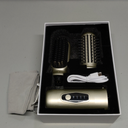 Cordless Hair Straightener Brush, 2 in 1 Curling & Straightening Brush with 200 Million Negative Ions, Mini Travel Hot Straightener Comb for Women, Fast Heating & Dual Voltage