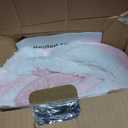 Electric Heated Blanket Throw Size - 50"x60", Soft Flannel Heating Blanket, 4 Heating Levels, 3 H Auto Shut Off, Breathable Warm and Washable for Sofa, Light Pink