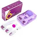 Home Use 6-In-1 Derma Microneedling Roller-Kit Skin Care Tools For Face and Body 0.3mm
