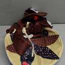 Suzile Thanksgiving Goose Outfit Dresses Clothes for 23" High Cement or Plastic Porch Goose Costume for Yard Lawn Outdoor Garden Patio Statue Xmas Santa Holiday Decor