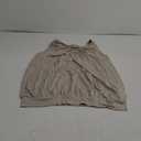 Zeagoo Womens Tank Tops Loose Fit V Neck Ruched Sleeveless Tops Casual Basic Banded Shirts S-XXL (Beige)