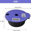 Rueable Coffee Pod 220ML with Silicone Lid Refillable Coffee Pods Compatible with Tass mo Machine (220ML)