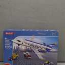 516 Pcs City Passenger Airplane Building Set, 6 IN1 Plane Building Blocks Toys, STEM Aircraft Bricks with Shuttle Bus, Baggage Truck,Airplanes Model Toys Gifts for Adults Boys Girls Age 6-12+