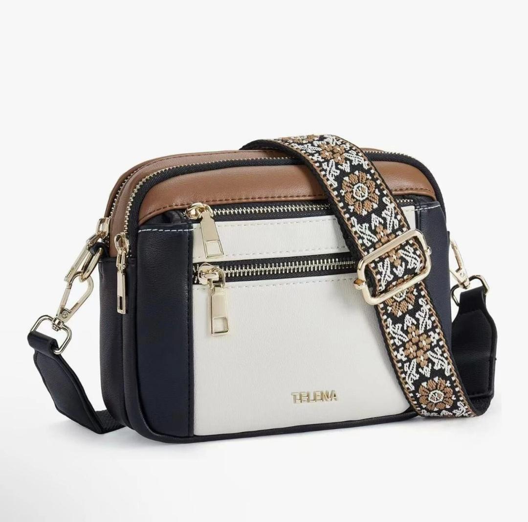 Telena Crossbody Purse for Women Small Crossbody Bags Trendy Vegan Leather with Adjustable Shoulder Strap