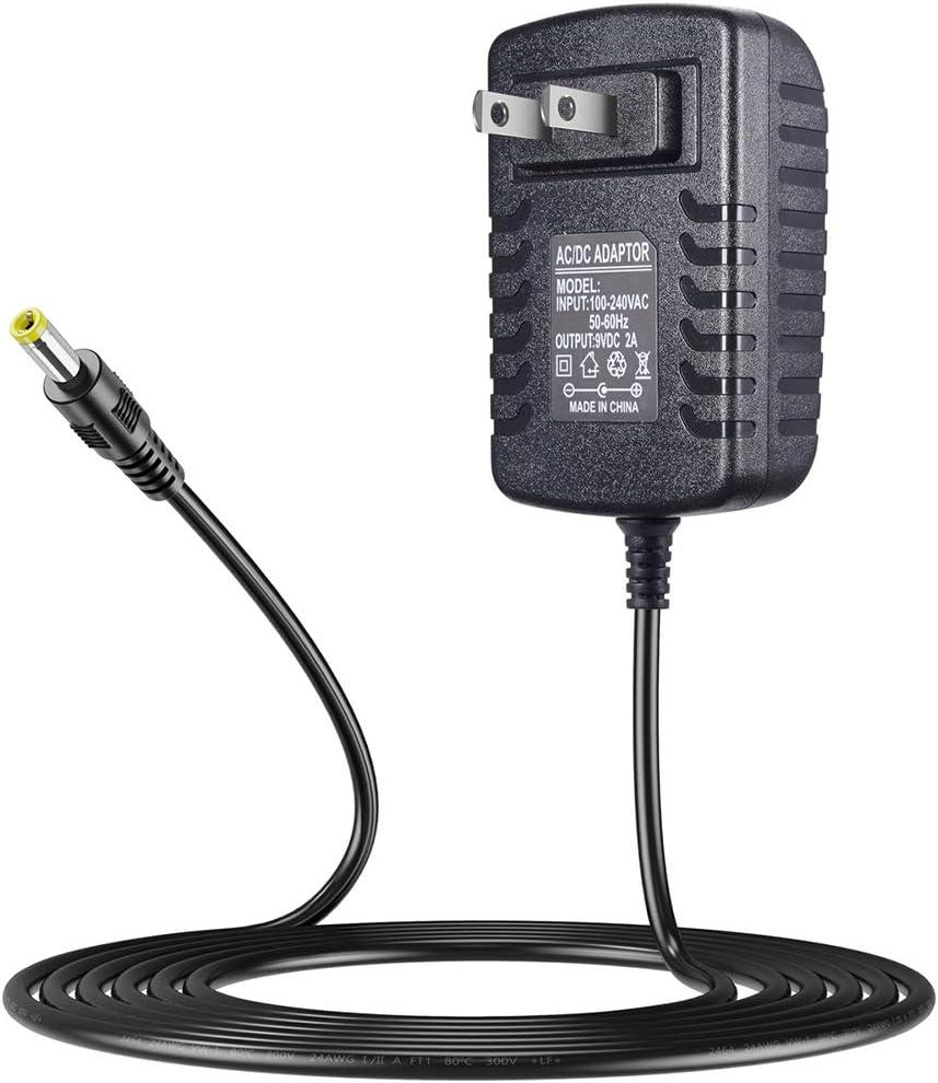 SoulBay 9V Power Supply Charger for Korg KA350 KA-350 Volca Bass FM Monologue Beats Keys Kick Sequencer Analog Rythm Synthesizer Kross 61 88 Keyboard Synth Machine Replacement AC Adapter, 6.56 FT