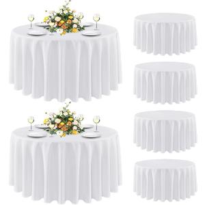 Table cloth, 120 in, Round, 6 pcs