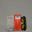 livho Trendy Polarized Square Aviator Sunglasses Women Men Square Eyewear Frame, Retro Sun Glasses for Women Men 2025 Shades (Black/Yellow Tint)