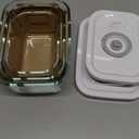 Chef Preserve Compact Vacuum Sealer for Food (Vacuum Sealer Machine + 3 Glass Vacuum Containers + 30 Reusable Vacuum Bags) Powerful Handheld Vacuum Seal Machine, Seal Meal Saver, Portable Food Sealer