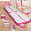 FBSPORT Inflatable Air Gymnastics Mat Training Mats 4 inches Thickness Gymnastics Tracks for Home Use/Training/Cheerleading/Yoga/Water with Pump
