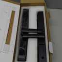 Sliding Door Smart Lock, Sliding Glass Door Lock with Fingerprint, JNZCH Smart Mortise Lock with App Control, IC Card, Keys, Anti-Peep Touchscreen, Perfect for Patio, Home (Black)