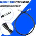 Throttle Cable Tube for Beetle & Ghia 68-71, Compatible with Volkswagen Air Cooled Accelerator Cable Protective Sleeve (OEM 113721551)